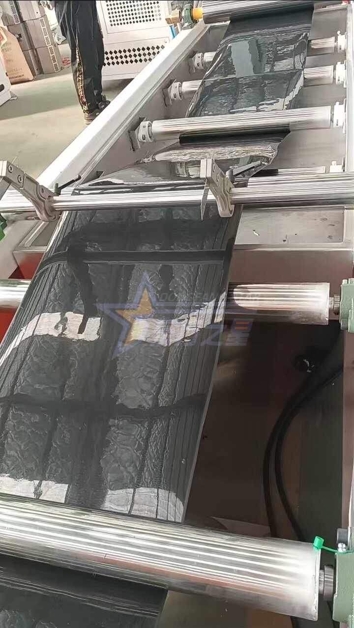 Πελάτης επισκέπτεται το εργοστάσιο Qingdao EASTSTAR για επιτόπια δοκιμαστική λειτουργία της γραμμής παραγωγής φύλλων δίσκων σπορόφυτων PP/PS